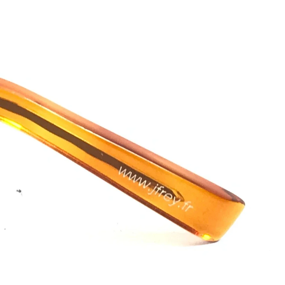 J.F. Rey Eyeglasses Frames JF2574 9550 Brown Orange Cat Eye Half Rim 54-17-136